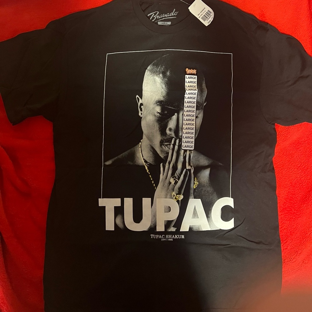 Bravado Black Short Sleeve Tupac Tee